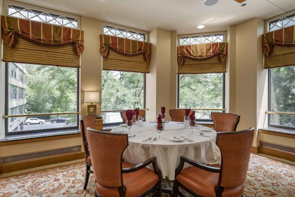 Private dining room at The Hallmark.